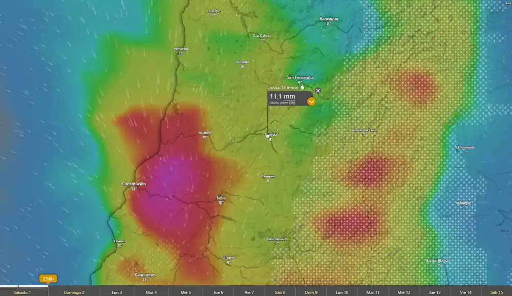 Nuevo Sistema Frontal Dejara Lluvias Durante La Tarde De Este Sabado En La Provincia De Curico 1