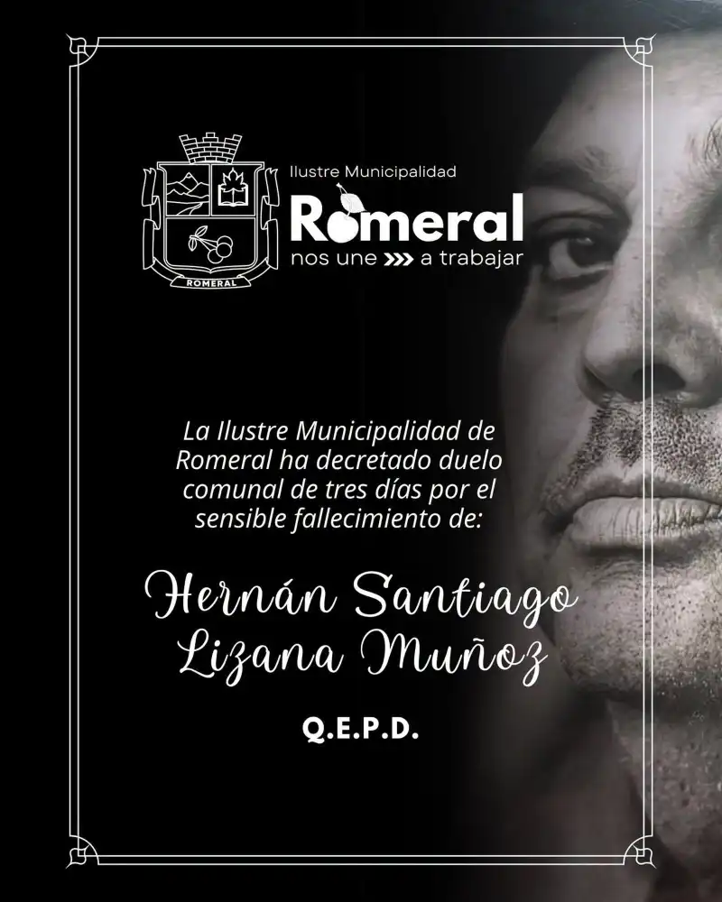 Romeral Decreta Tres Dias De Duelo Comunal Por El Fallecimiento De Hernan Lizana Munoz El Condor Libre