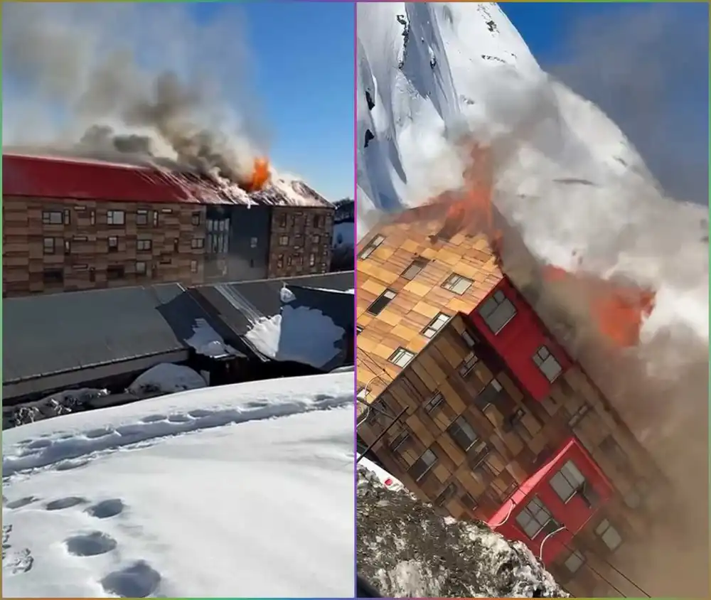 Incendio Afecto Gravemente Al Hotel Alto Nevados En Termas De Chillan