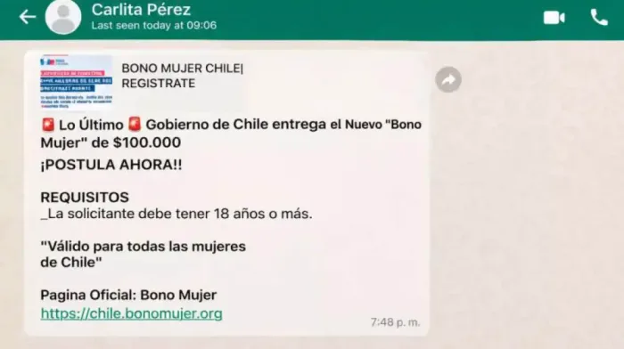 Pdi Alerta Por Nueva Estafa Que Ofrece Falso Bono Dirigido A Mujeres Video Pdi Alerta Por Nueva Estafa Que Ofrece Falso Bono Dirigido A Mujeres Video